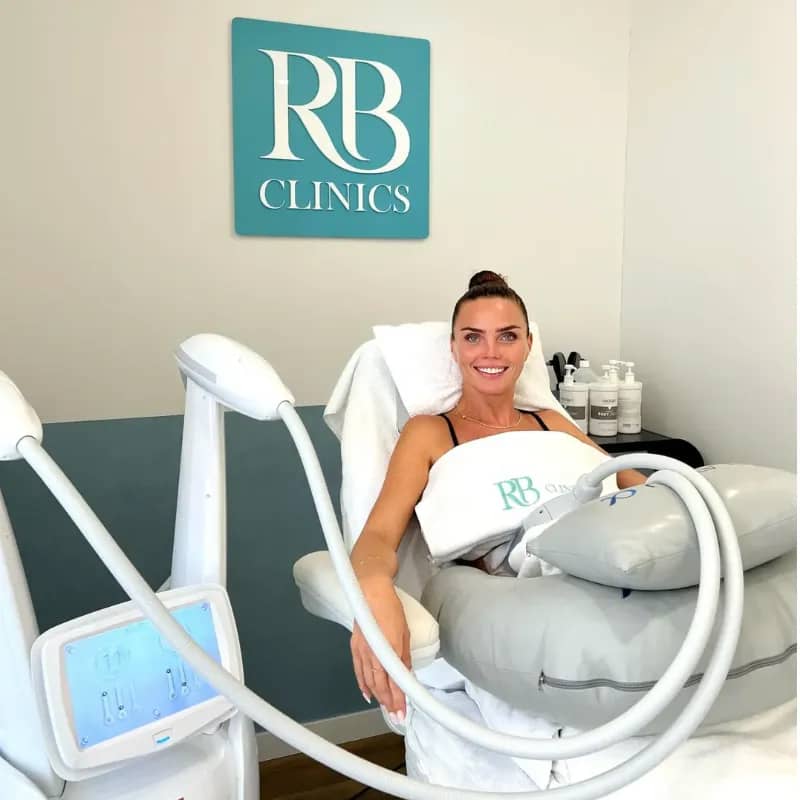 Sarah Liebrechts tijdens haar behandeling bij RB Clinics